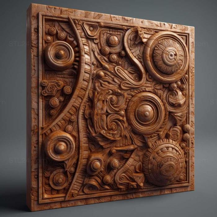 Patterns and decorations (stl Zeltrons 1, PATTERN_1597) 3D models for cnc